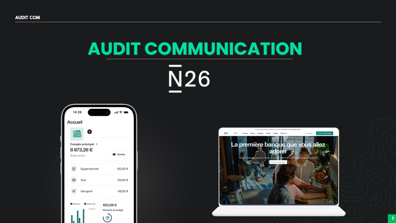 Auditer une communication numérique (N26)
